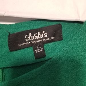 Lulu's Long Sleeve Green Romper